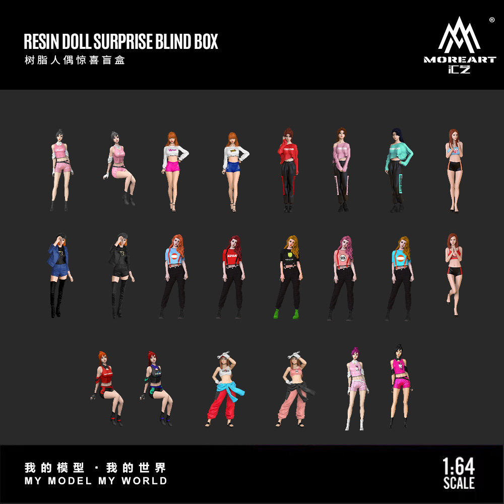 Battery Case Storage - Figur Resin Buatan Tangan 1:64 Blind