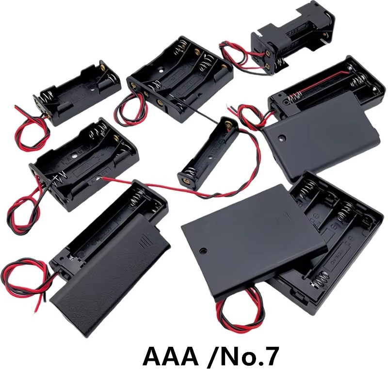 Battery Case Storage - 10Pcs Kotak Penyimpanan Baterai AAA/No.7 Dengan