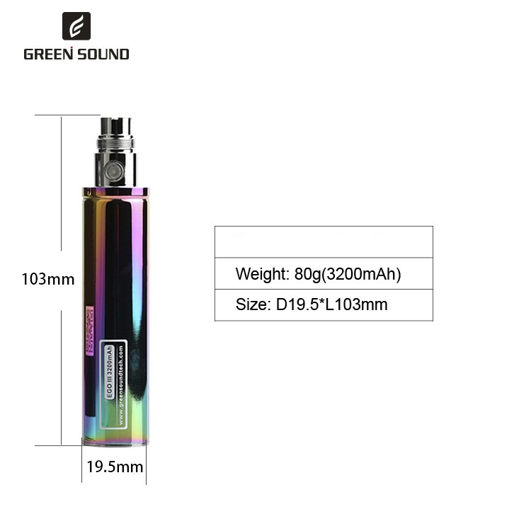 Baterai GS Ego 3 III 3200mAh R - Vape Accessory ulasan dan harga