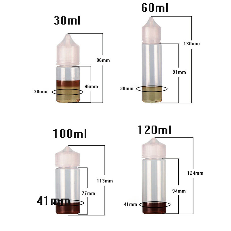 5 Buah 30Ml/60Ml/100Ml/120Ml P - Juice Bottle Dropper ulasan dan harga