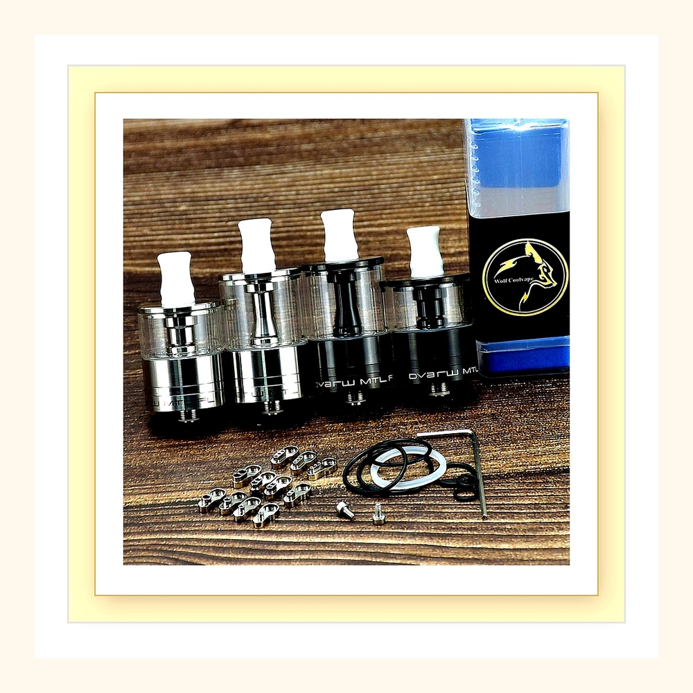 Dvarw MTL FL RTA 24mm Atomizer - Vape Coil Replacement ulasan dan harga